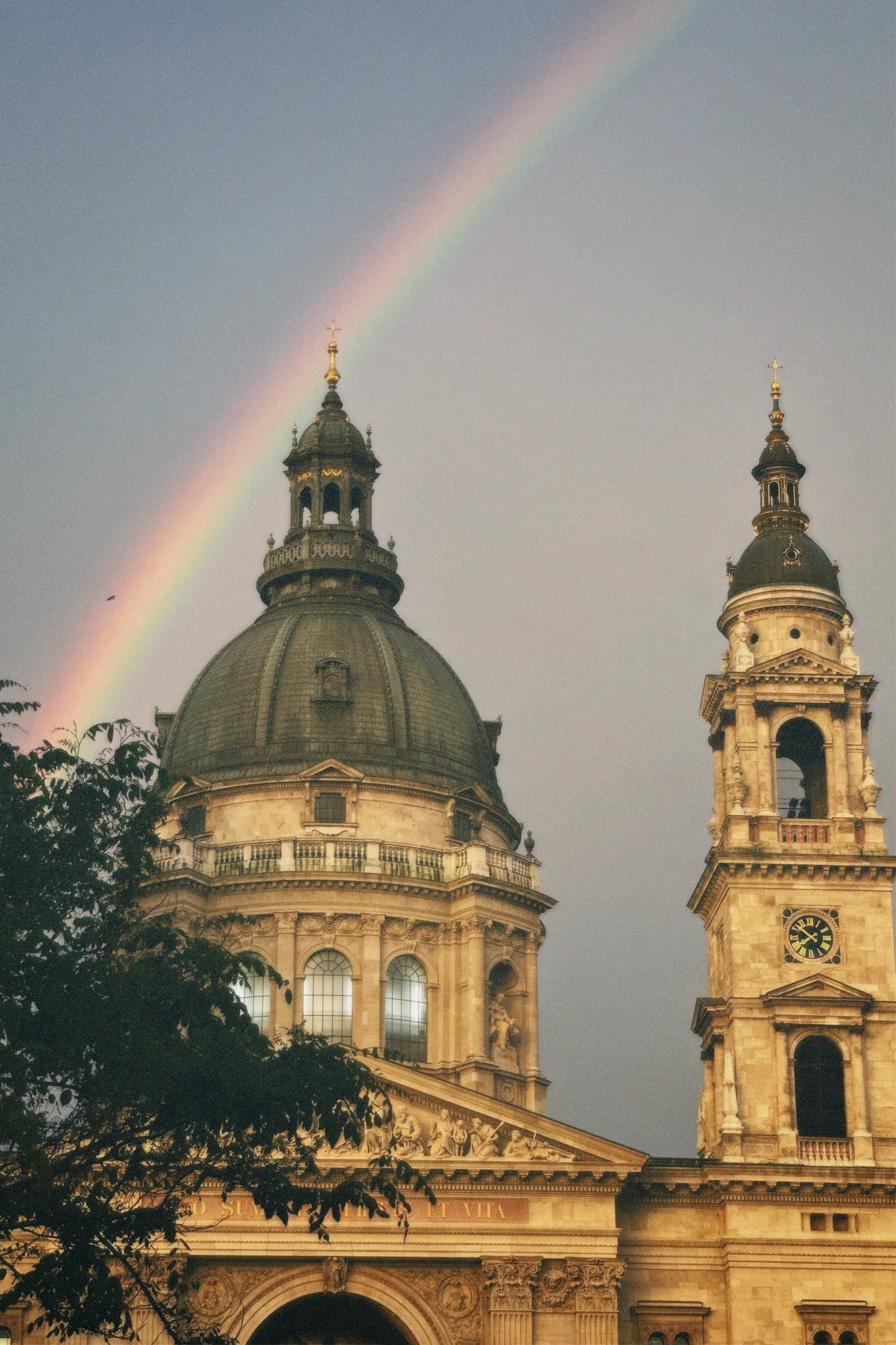 Rainbow over St. Stephen’s Basilica, Budapest