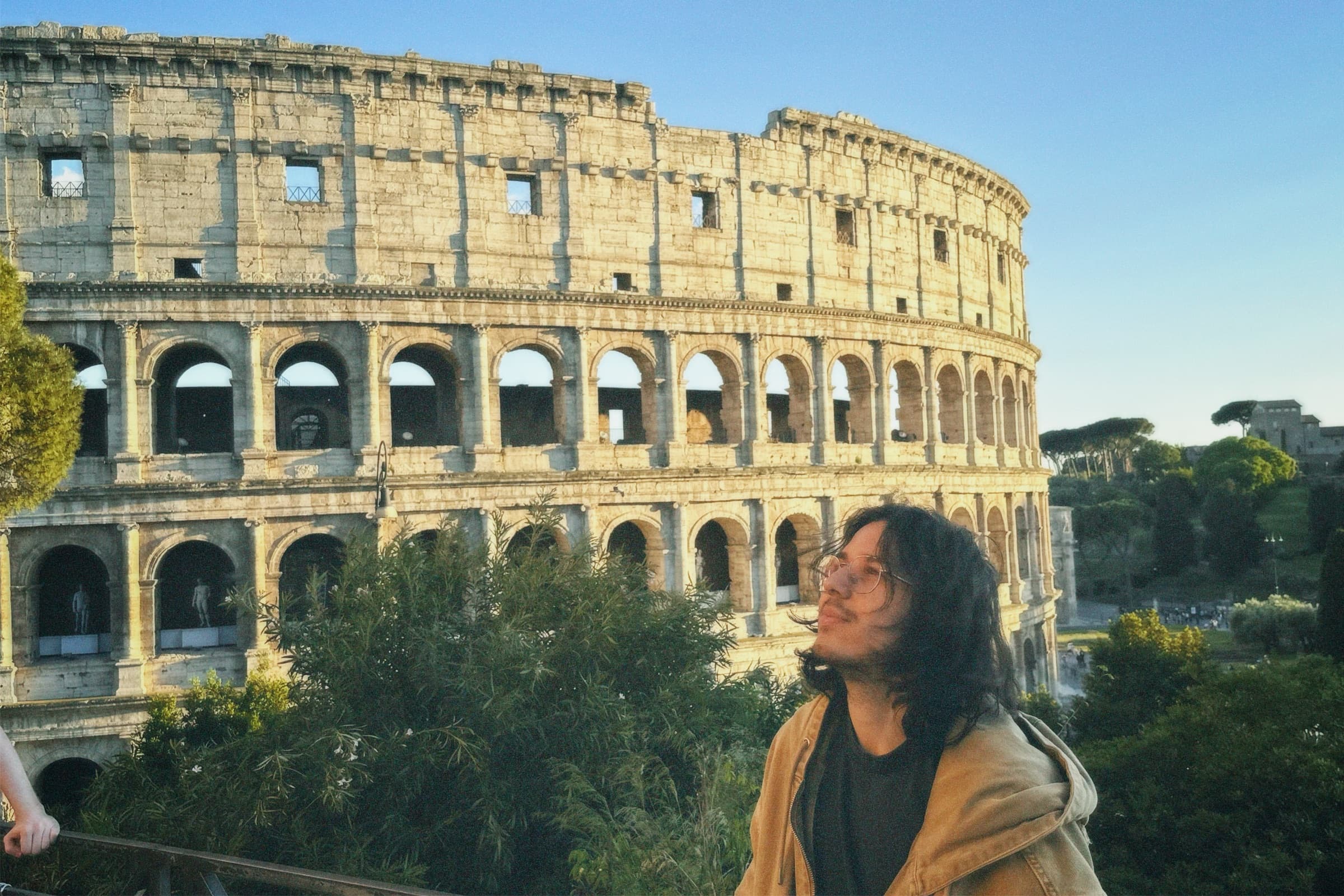 Akıncan at the Colosseum, Rome