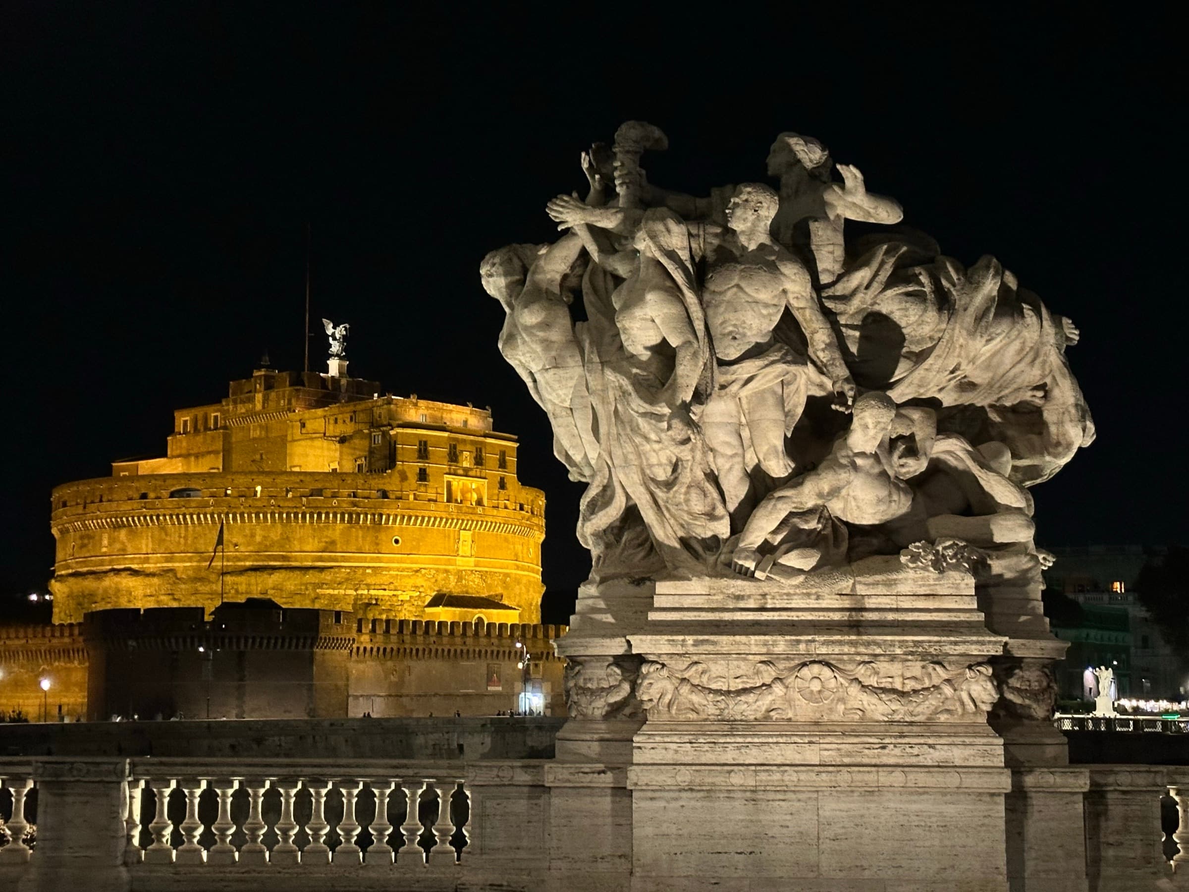 Castel Sant’Angelo at night, Rome